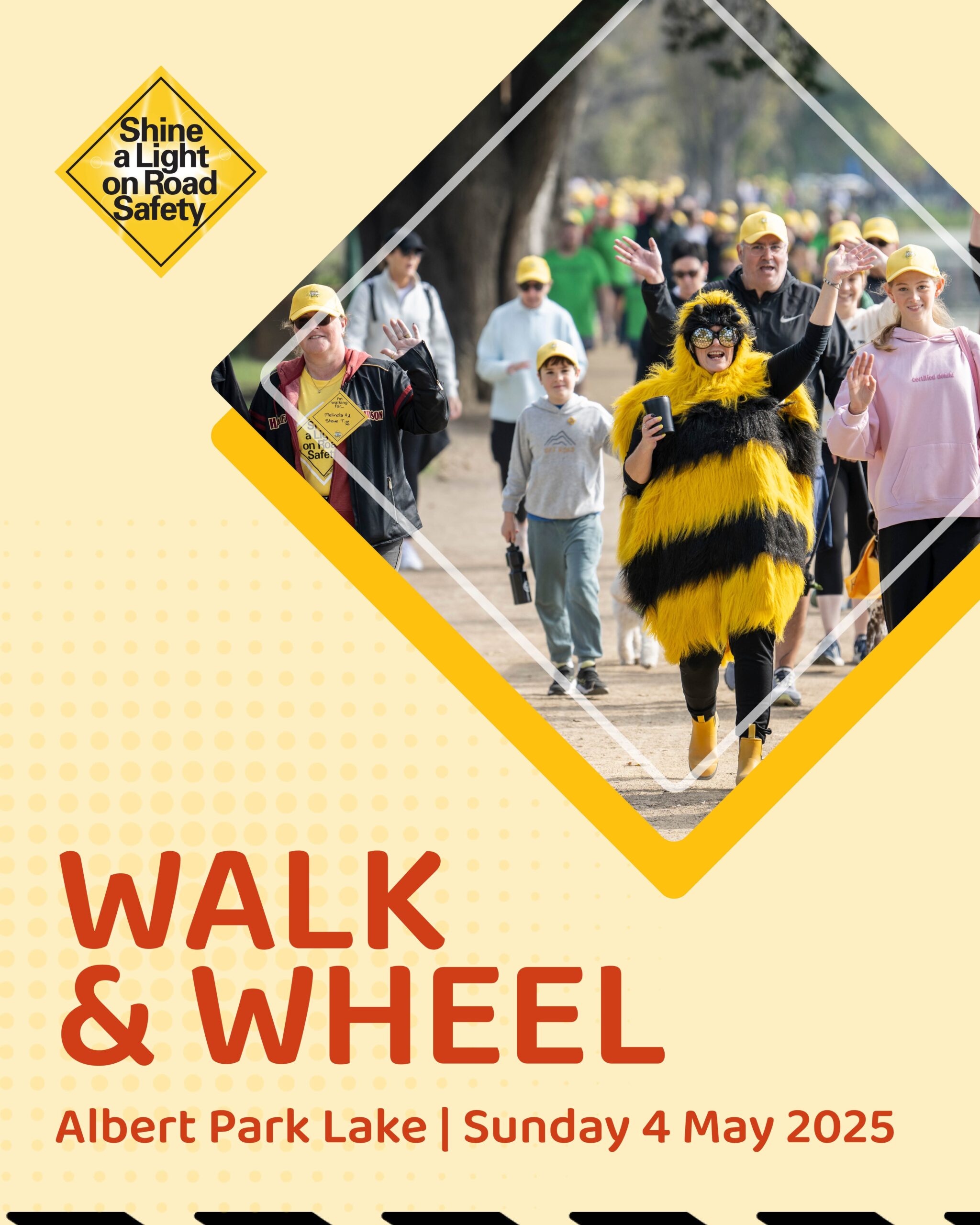Be part of an understanding community – walking and wheeling together to support each other, honour loved ones lost and injured, and advocate for road safety.