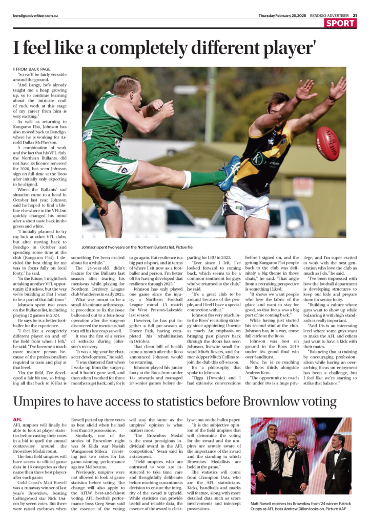 From the Courtroom to the Footy Field: Celebrating Max Johnson 2 Max Johnson 2