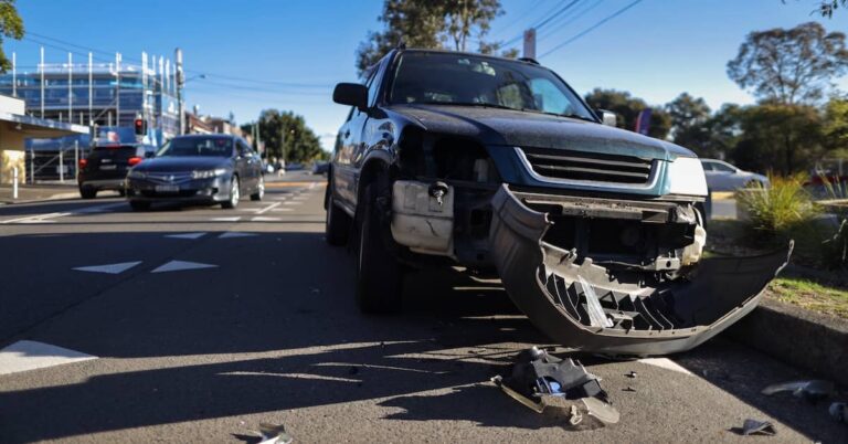 Damaged vehicle after a car accident | Arnold Dallas McPherson Injury Lawyers