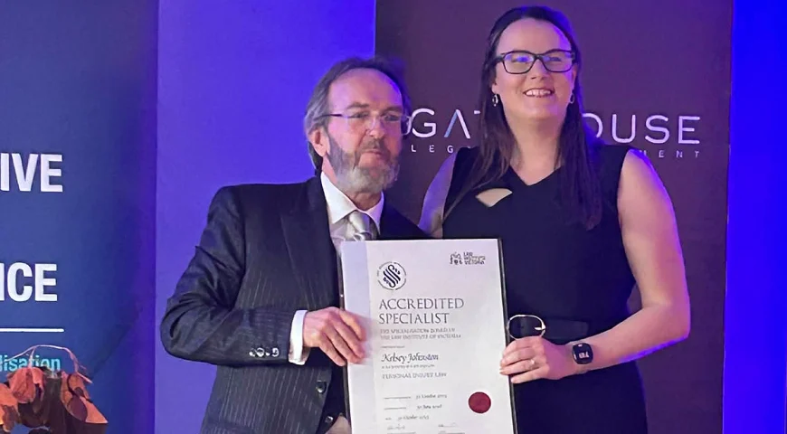 Congratulations to Kelsey, Our 6th Accredited Specialist in Personal Injury Law